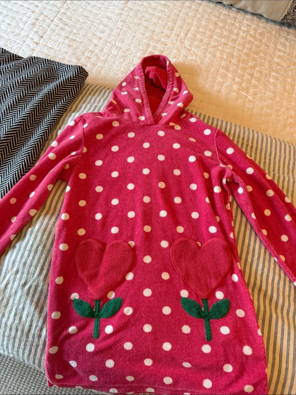 Mini boden toweling coverup 8-9 years